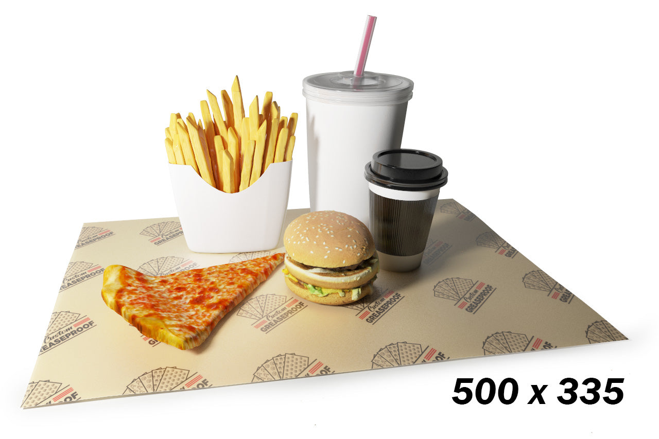 Custom Greaseproof Paper - 500 x 335mm