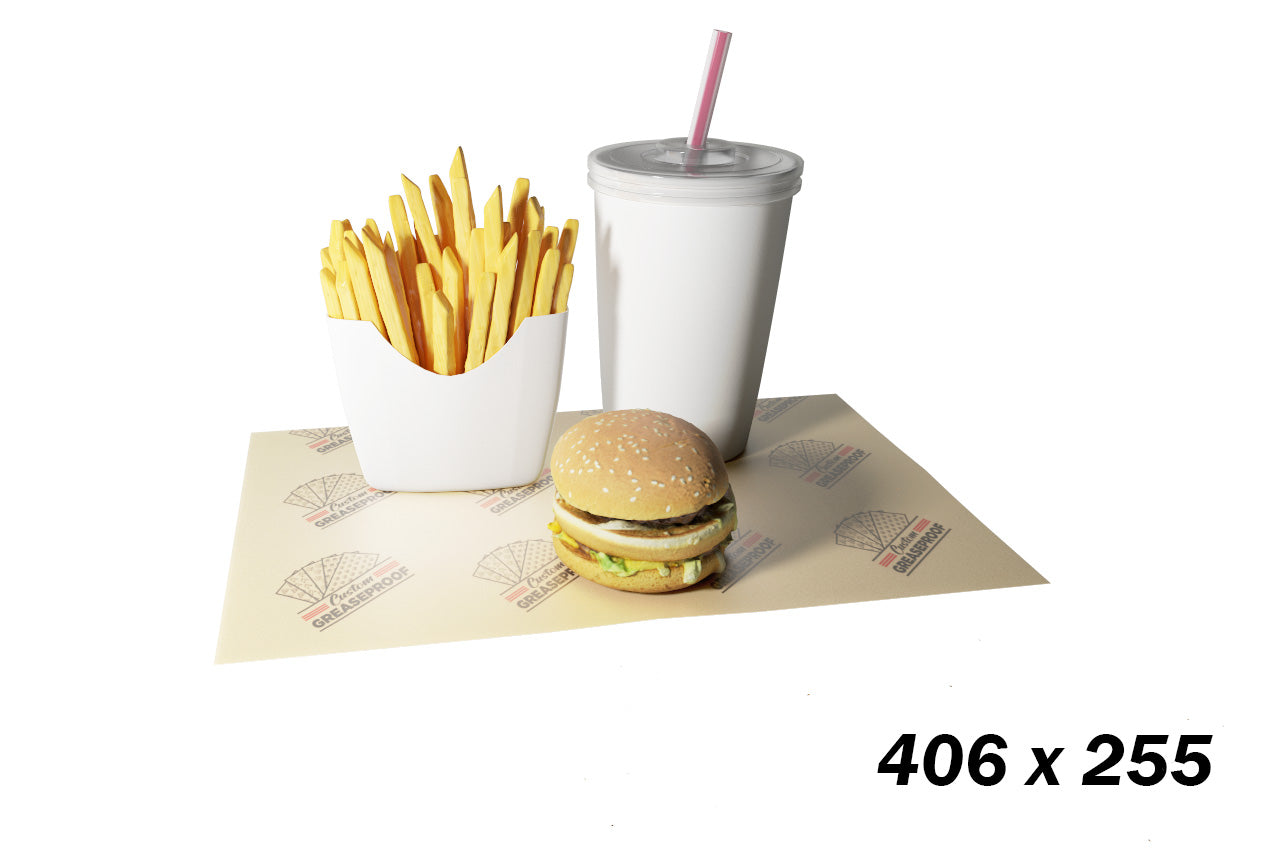 Custom Greaseproof Paper - 406x255mm