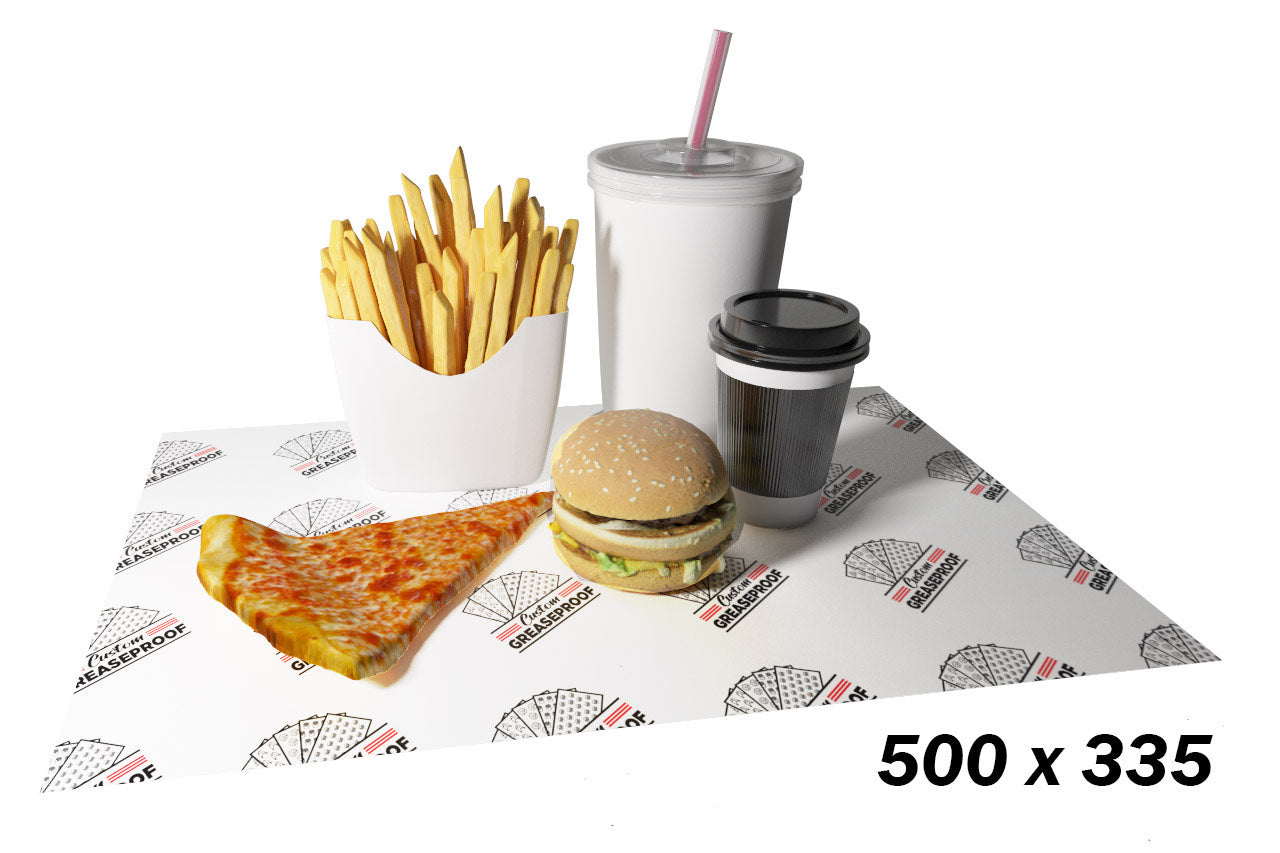 Custom Greaseproof Paper - 500 x 335mm