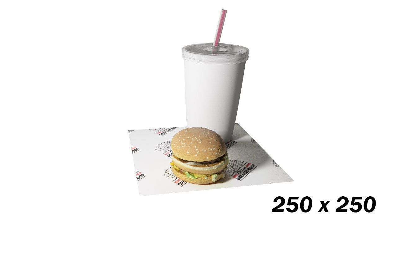 Custom Greaseproof Paper - 250x250mm